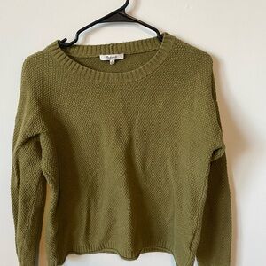 Madewell Green Crew Neck Sweater Versatile Knit